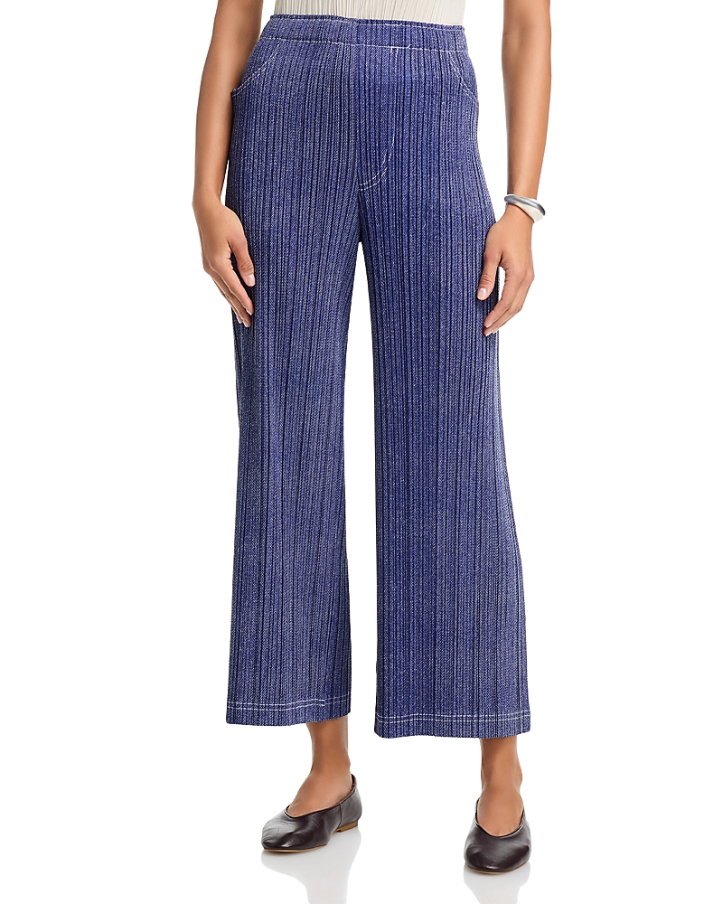 PLEATS PLEASE 데님 풀 온 팬츠