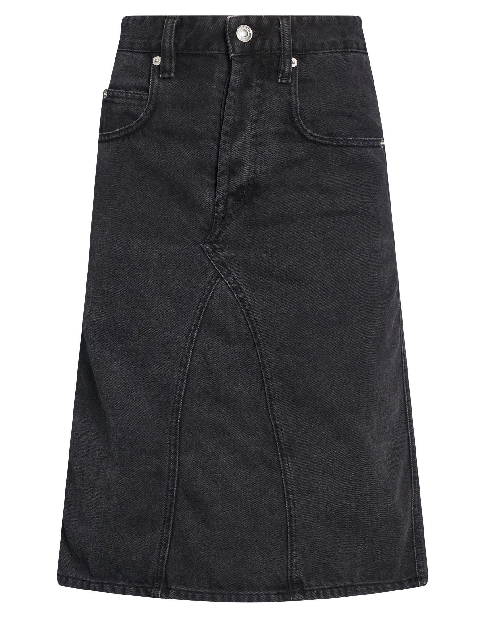 ISABEL MARANT ETOILE 솔리드 컬러 데님 스커트