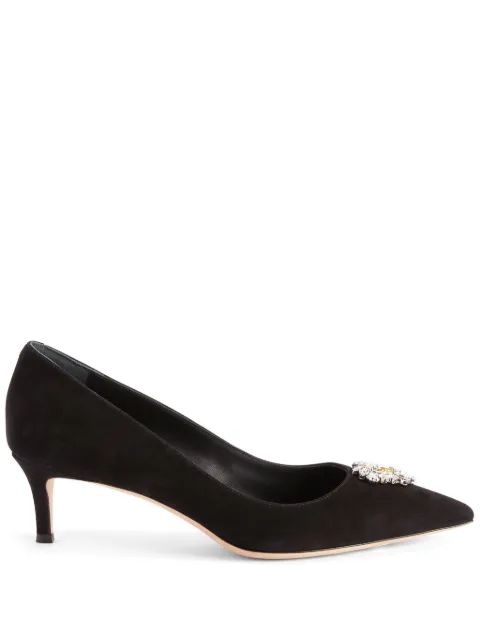 Giuseppe Zanotti 크리스탈 장식 가죽 펌프스