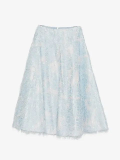 ANTONIO MARRAS 페더 이펙트 A라인 미디 스커트