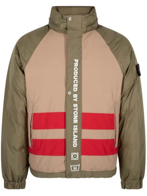 Supreme 스톤 아일랜드 리버시블 올리브 다운 자켓