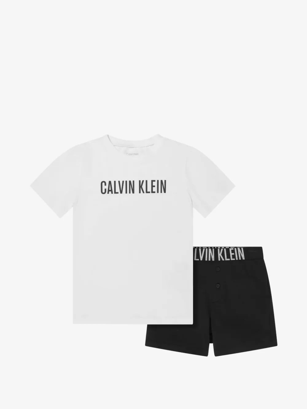 Calvin Klein Kids 로고 프린트 파자마