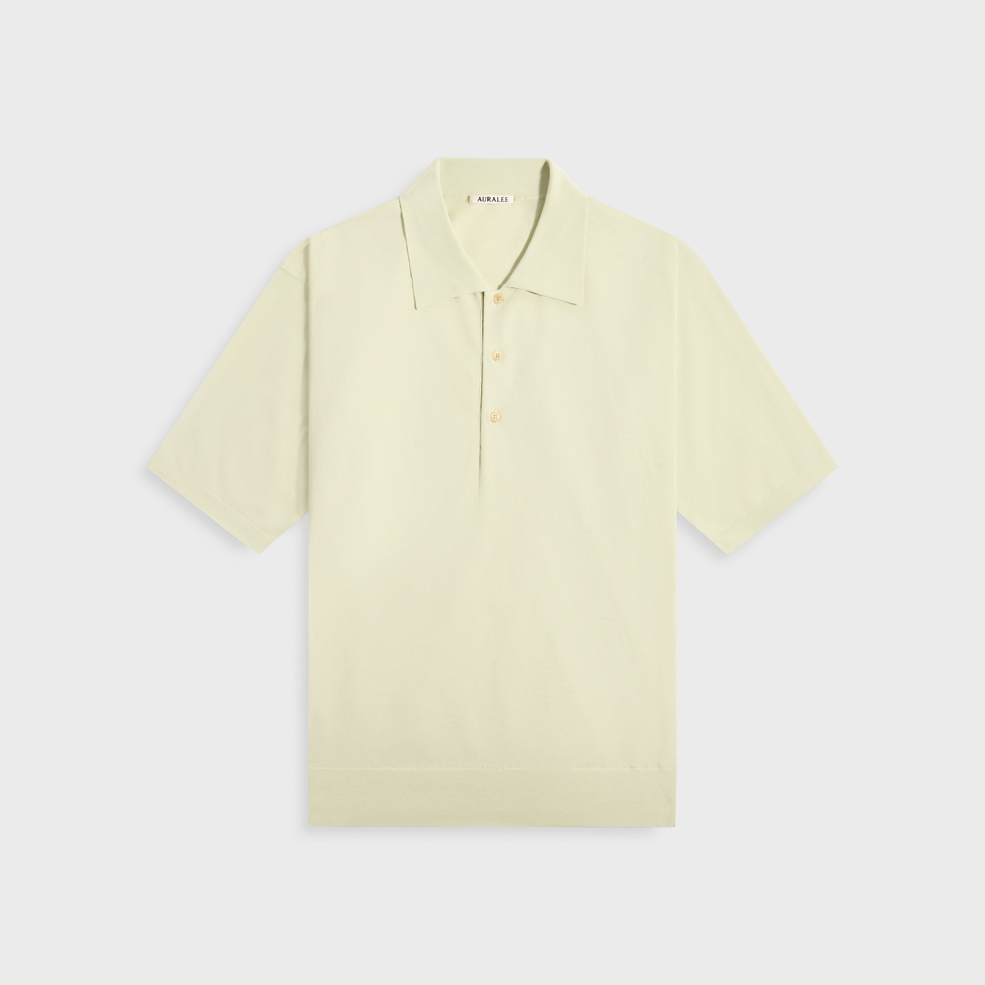 トップス 02AURALEE SUPER HIGH GAUGE COTTON Super High Gauge Cotton Knit Polo | 오라리 | FETCHING