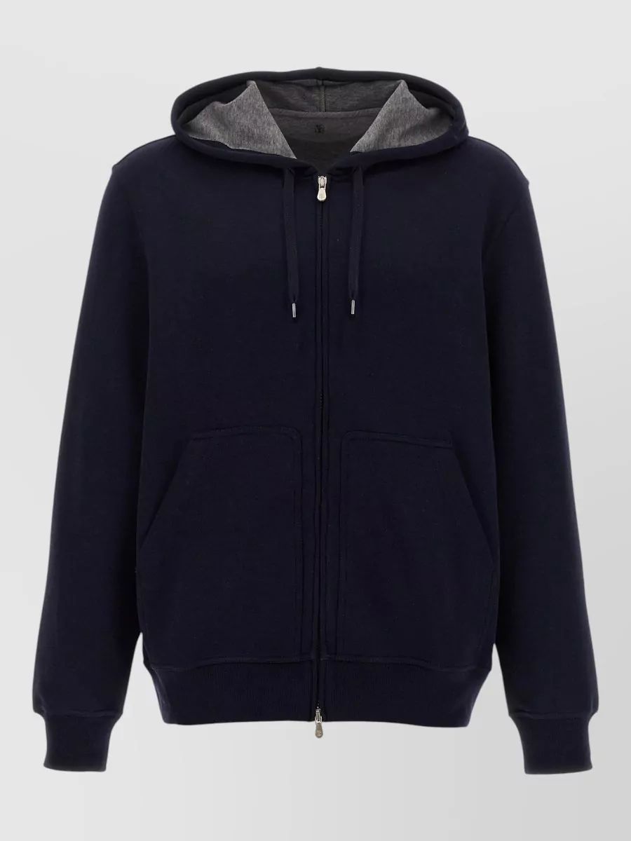 BRUNELLO CUCINELLI 캐시미어 실크 집업 후드티