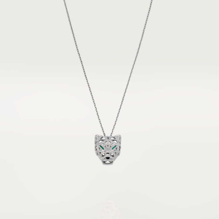 CARTIER 팬더 드 네크리스 파베 세팅