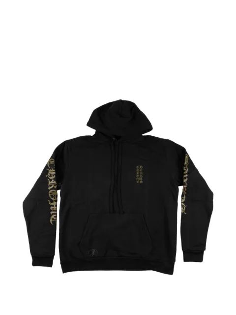 CHROME HEARTS 버티컬 로고 후드티