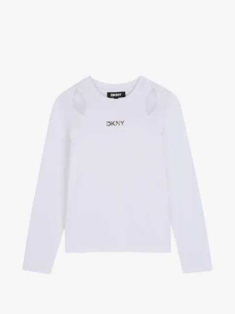 Dkny Kids 컷아웃 디테일 티셔츠