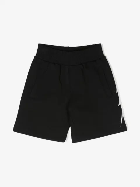 Neil Barrett Kids 썬더볼트 프린트 반바지