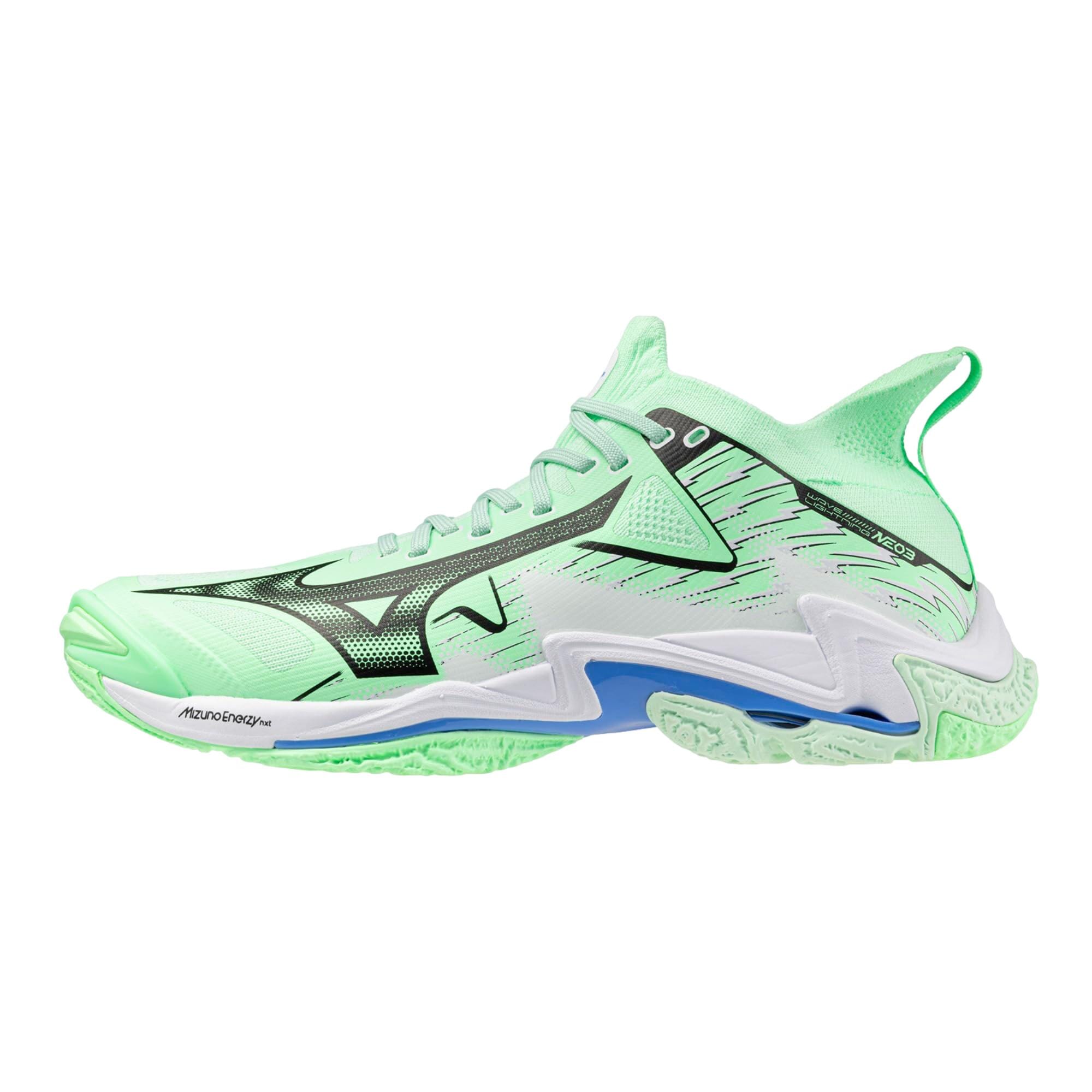 MIZUNO 미즈노 웨이브 라이트닝 네오 3 네오 민트 / 화이트
