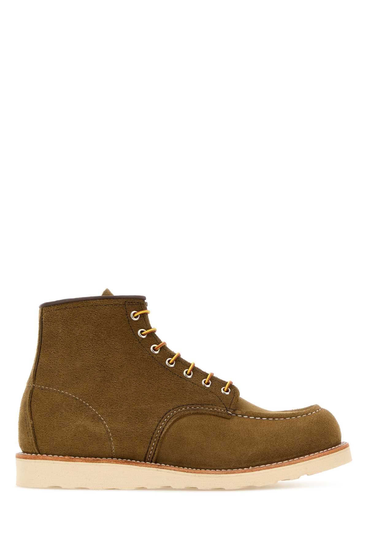 RED WING 비스킷 스웨이드 앵클 부츠