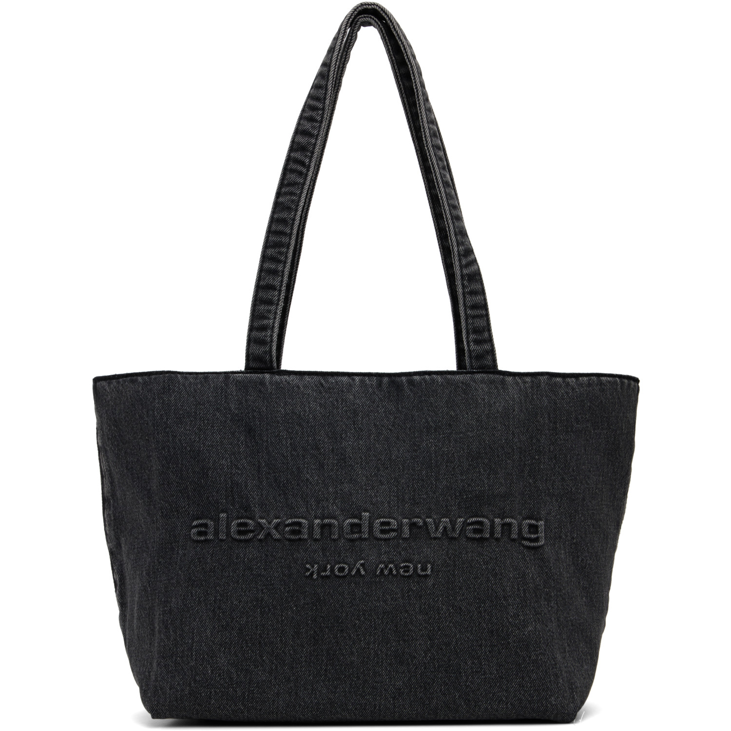 ALEXANDER WANG 블랙 펀치 미디엄 토트