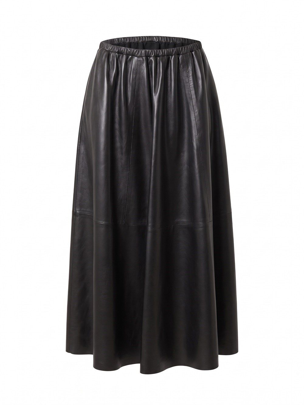 ALBERTA FERRETTI 가죽 스커트