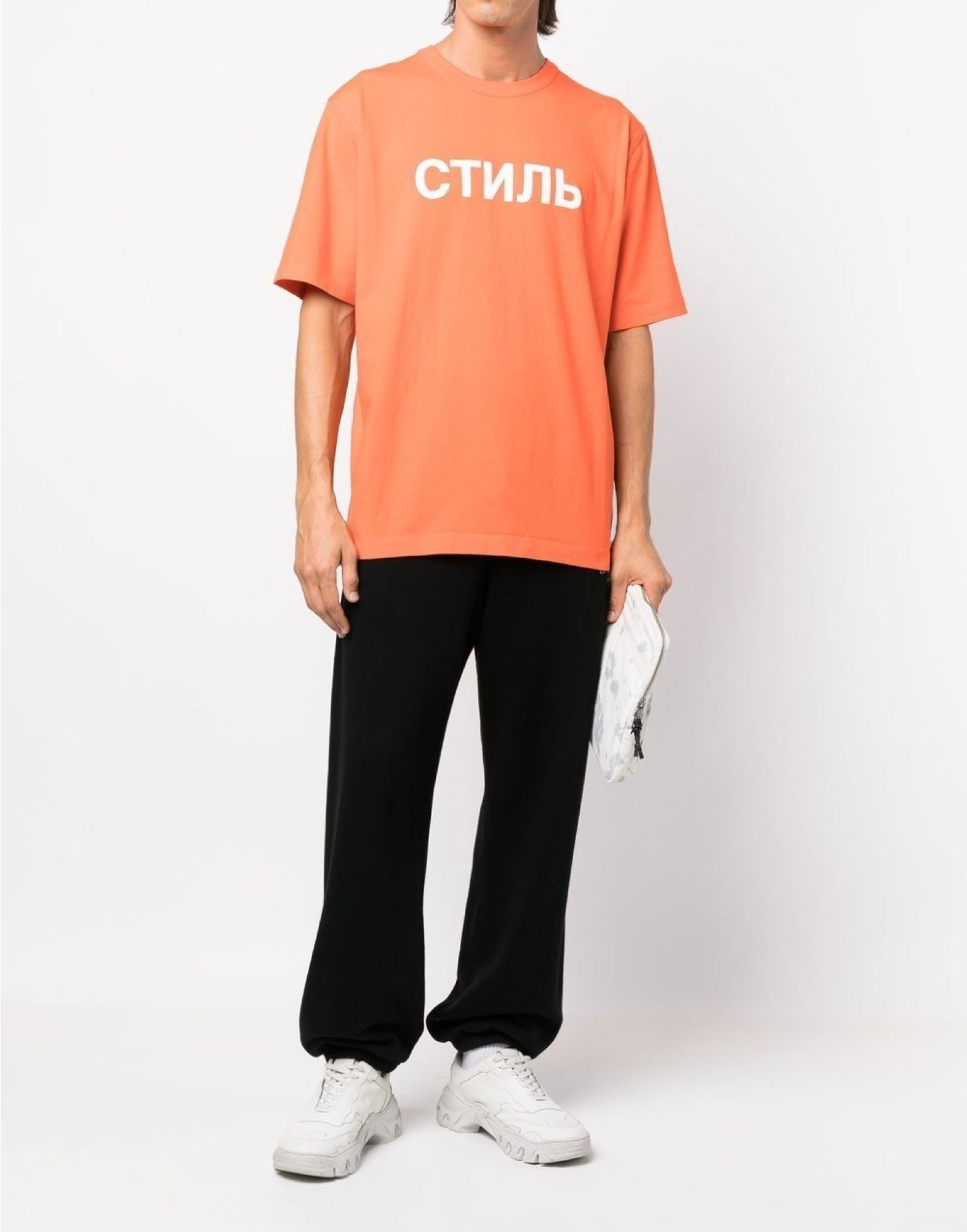 HERON PRESTON 로고 프린트 티셔츠