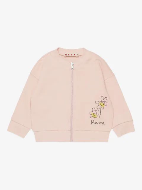 Marni Kids 플로럴 집업 스웨트셔츠