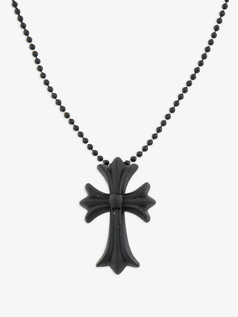 CHROME HEARTS 글리터 크로스 펜던트 네크리스