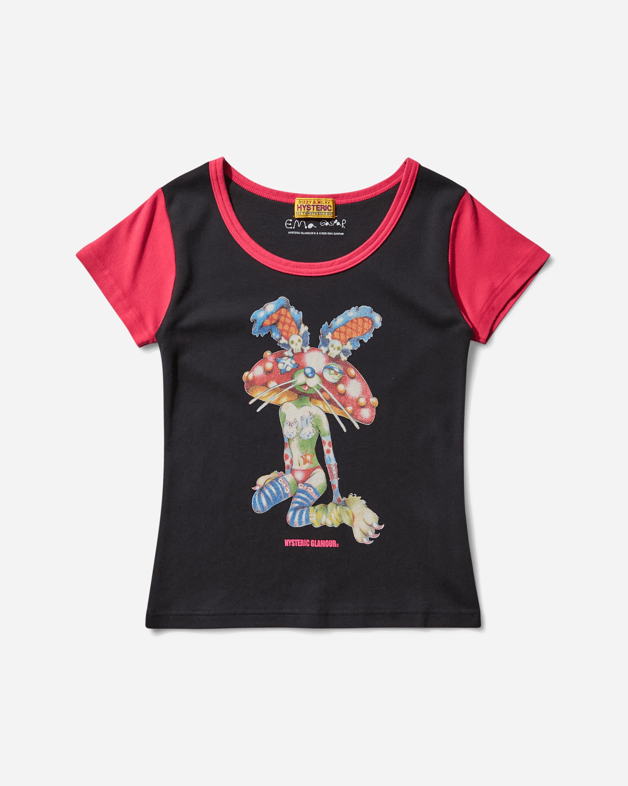 Ema Lazy Mushroom Tiny T-Shirt | HYSTERIC GLAMOUR | FETCHING