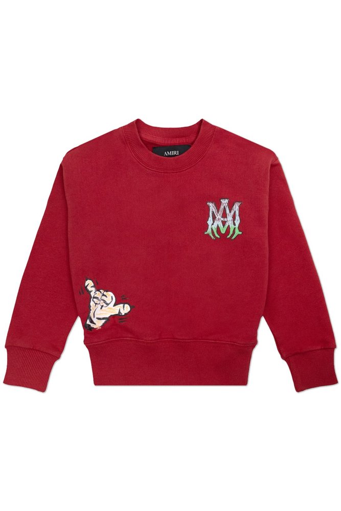 AMIRI KIDS 타이거 크루 스웨트셔츠
