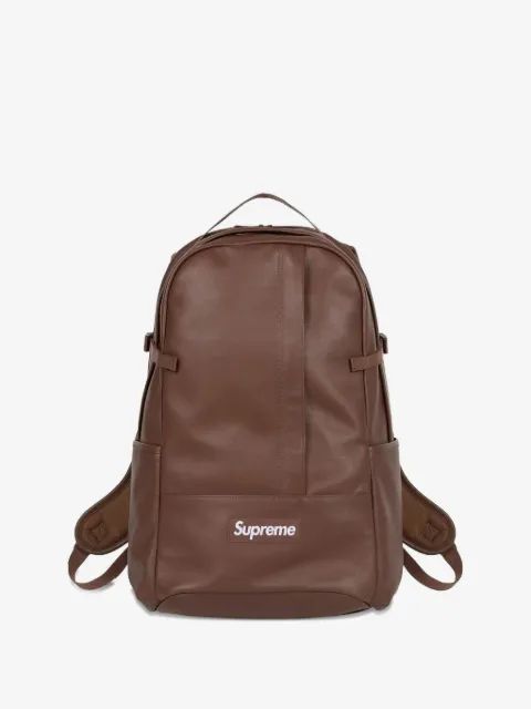 Supreme 가죽 백팩