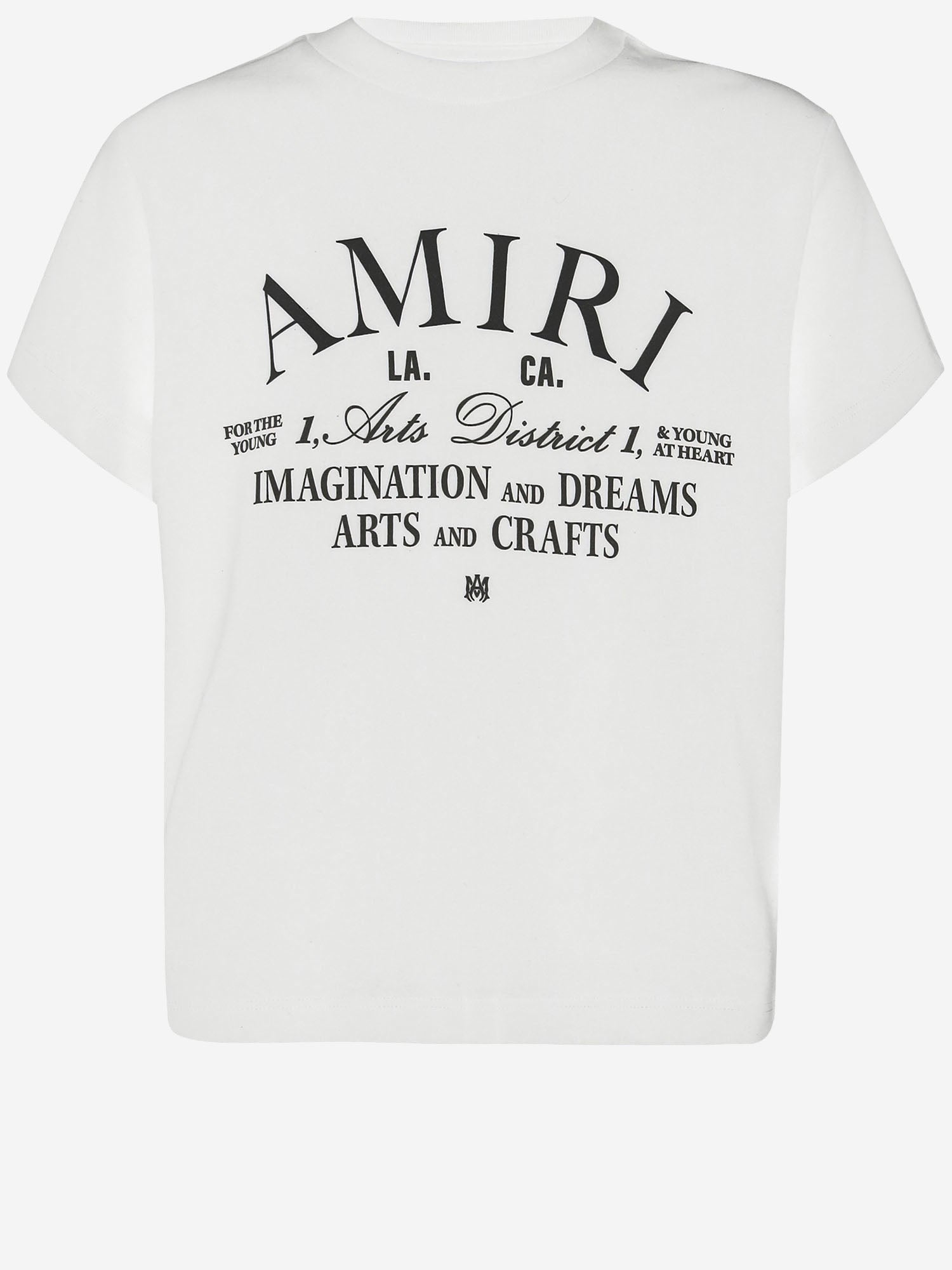 AMIRI KIDS 로고 프린트 면 티셔츠