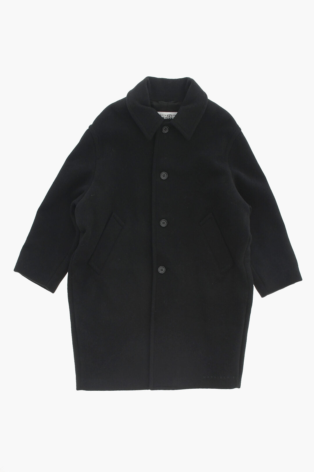 MM6 Maison Margiela Kids MM6 울 혼합 코트