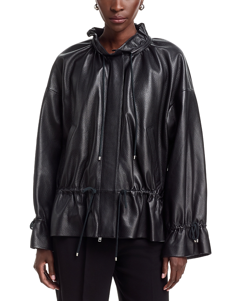 3.1 PHILLIP LIM 레더 신치드 파카 재킷