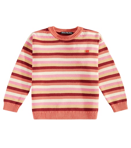 Acne Studios Kids 스트라이프 코튼 스웨터