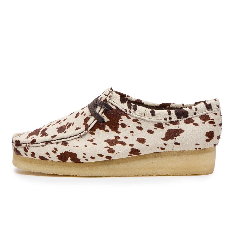Clarks 월라비 (브라운 카우 프린트)