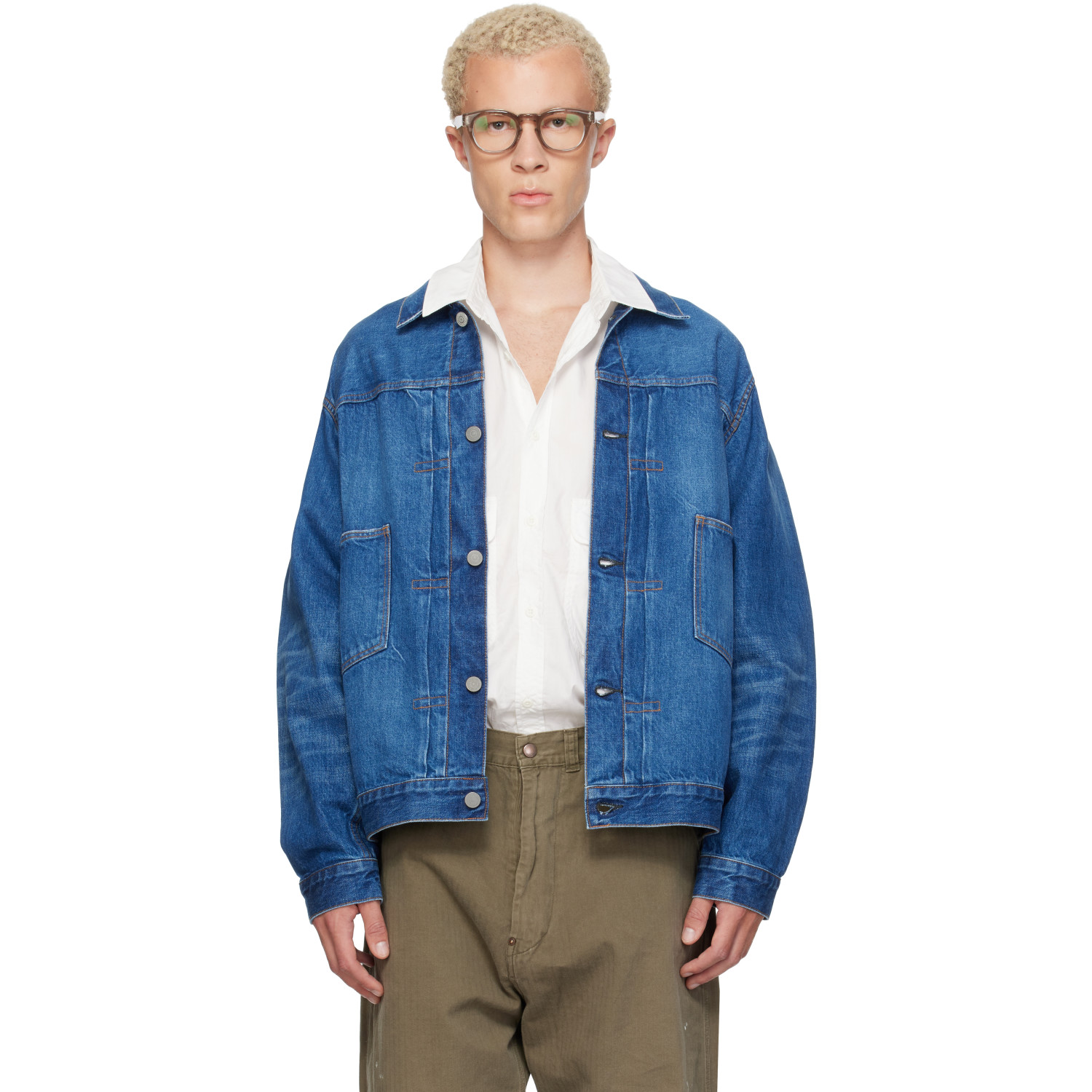 Ordinary Fits 블루 2nd 타입 데님 자켓