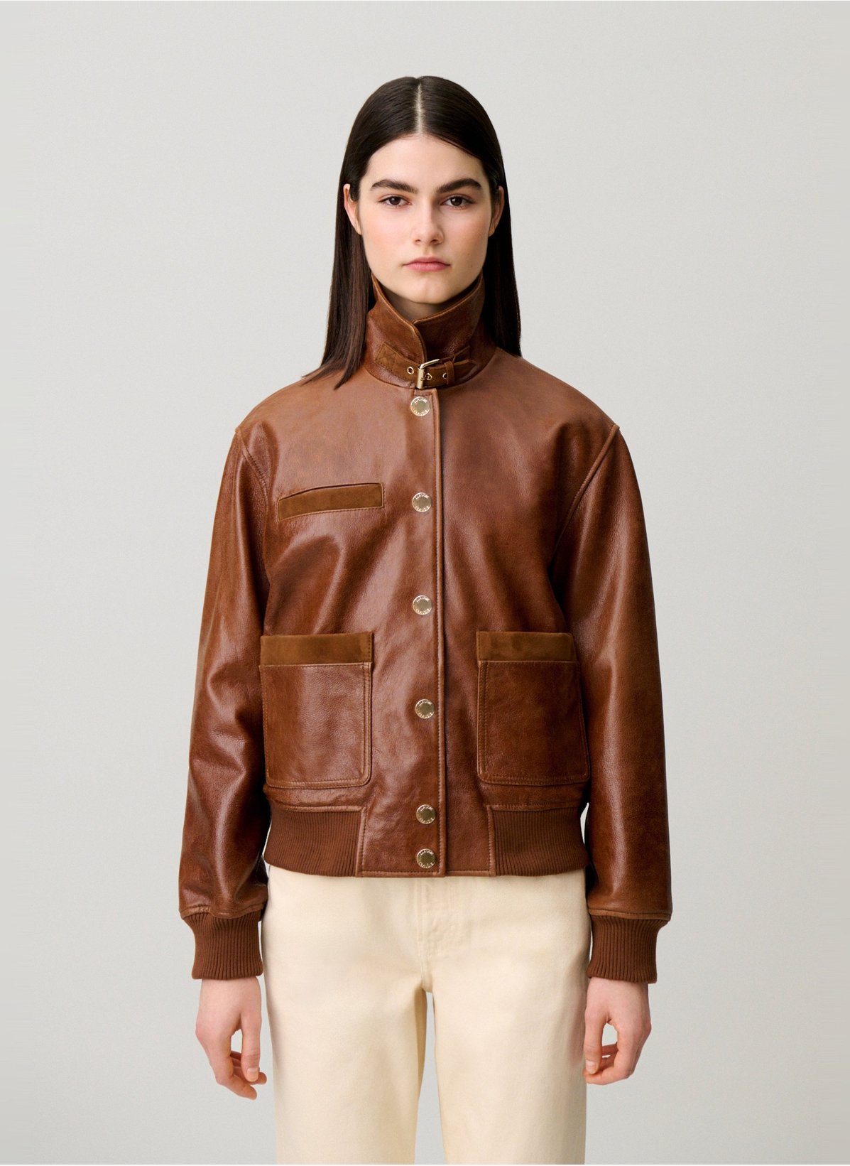 Claudie Pierlot  레더 블루종