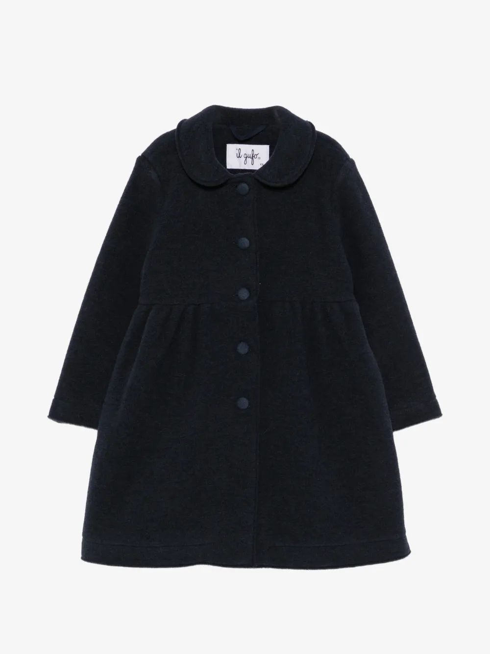 IL GUFO KIDS 피터팬 칼라 주름 허리 코트