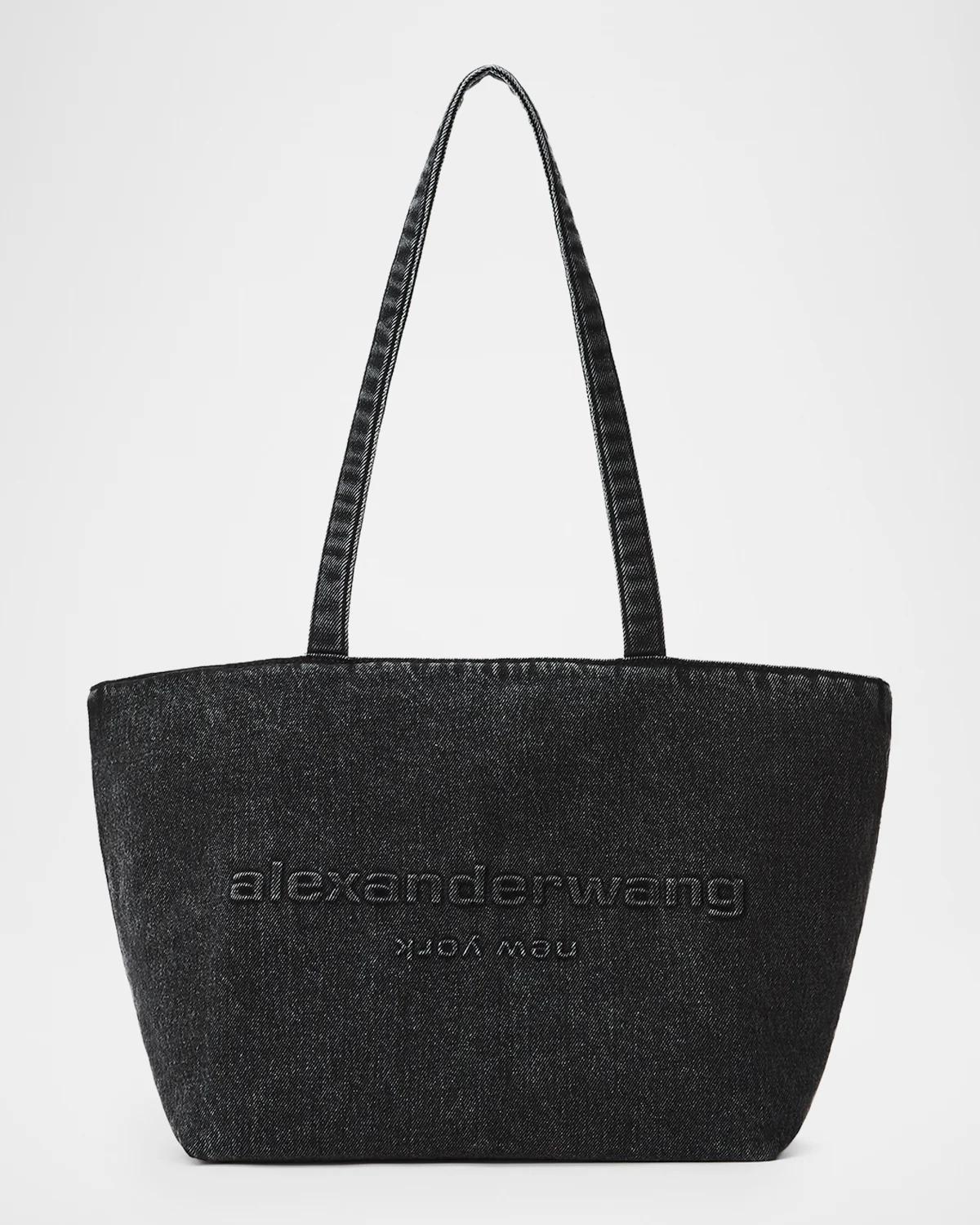 ALEXANDER WANG 펀치 미디엄 데님 토트백