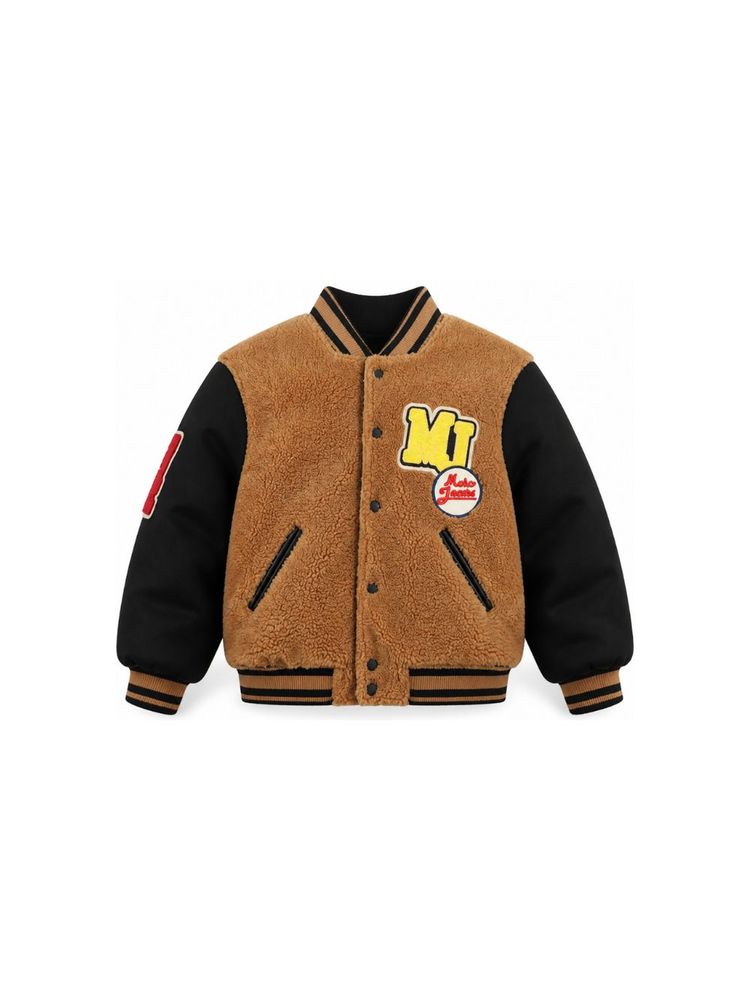 Marc Jacobs Kids 로고 패치 테디 자켓
