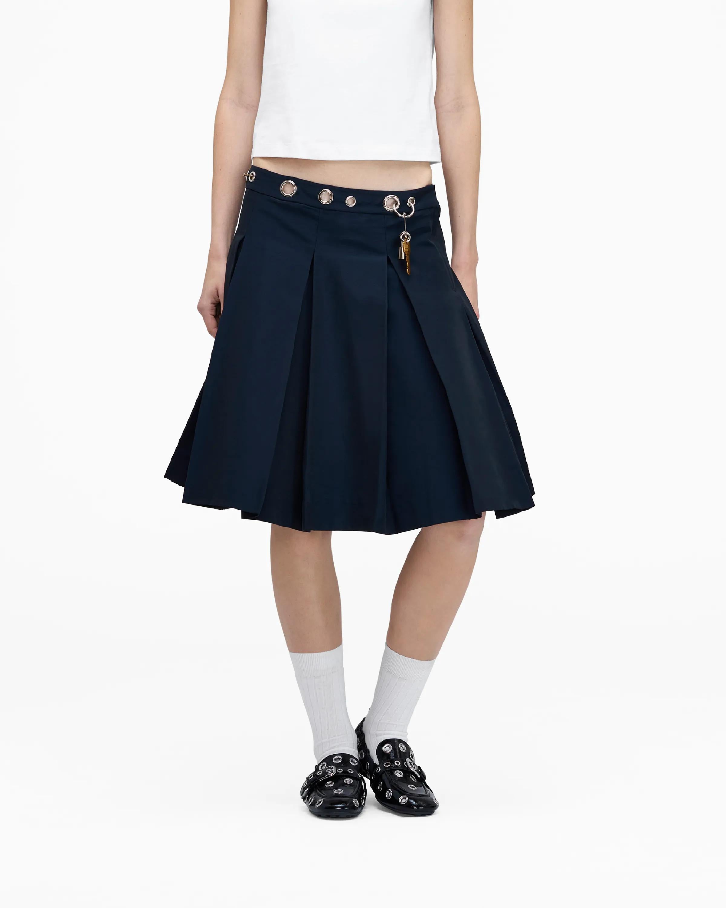Marc Jacobs 세이프티 핀 플리츠 스커트