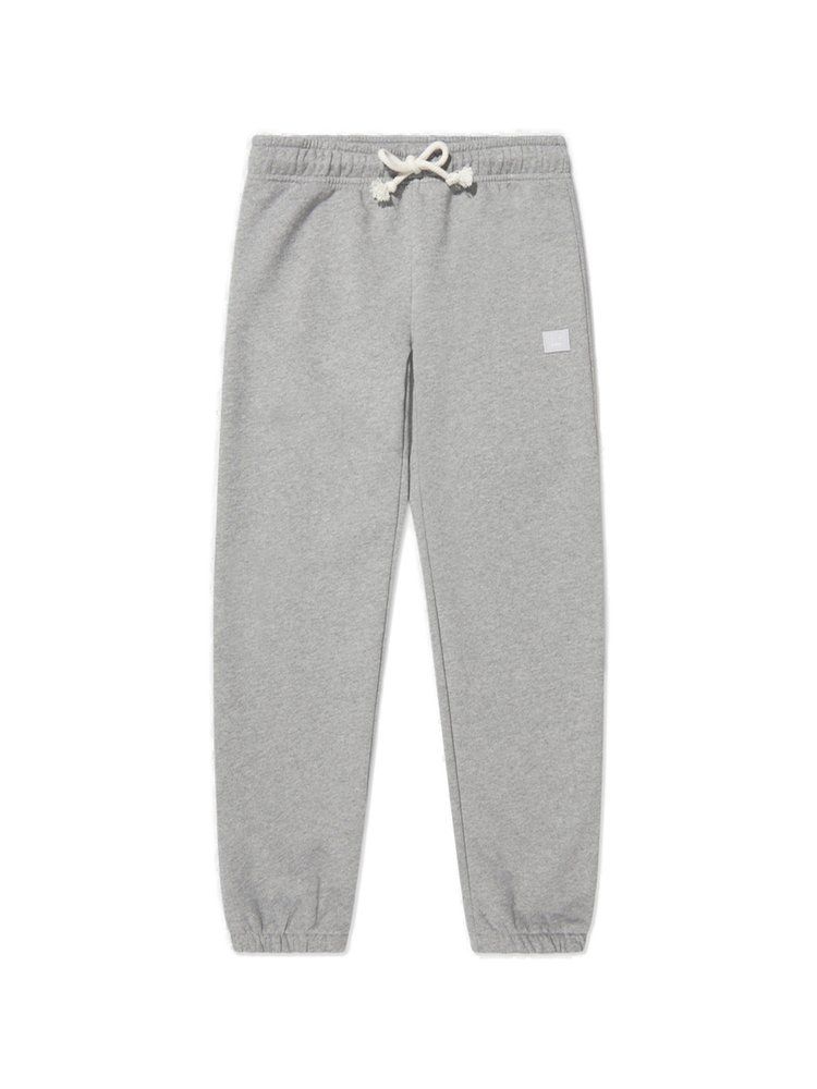 Acne Studios Kids 페이스 패치 드로스트링 스웨트팬츠
