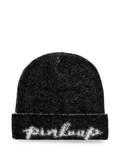 Pinko Kids 로고 인타르시아 니트 비니