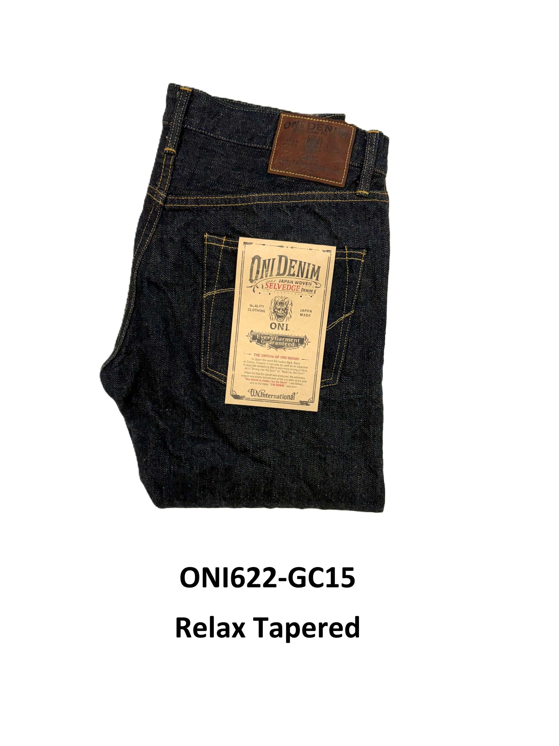 ONI DENIM ONI622-GC15 15oz 그린캐스트 데님 릴렉스 테이퍼드