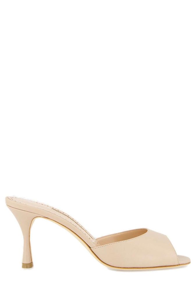 Manolo Blahnik 자다 하이힐 가죽 뮬