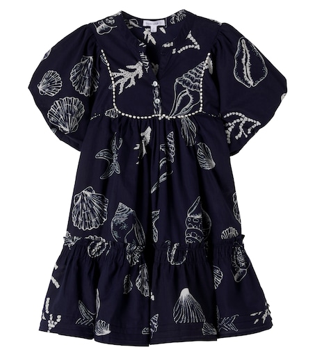 Poupette St Barth Kids 크루즈 프린트 드레스