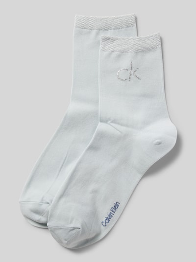 CK CALVIN KLEIN  라벨 프린트 양말 2팩