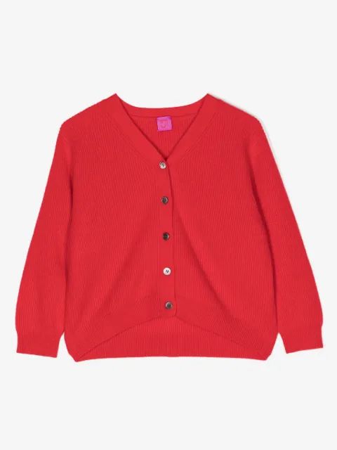 Cashmere in Love Kids 미미 리브드 니트 캐시미어 가디건