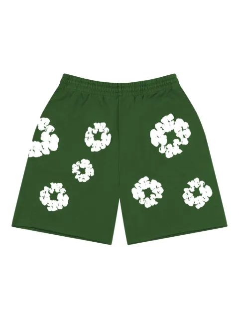 Denim Tears 화환 프린트 트랙 반바지
