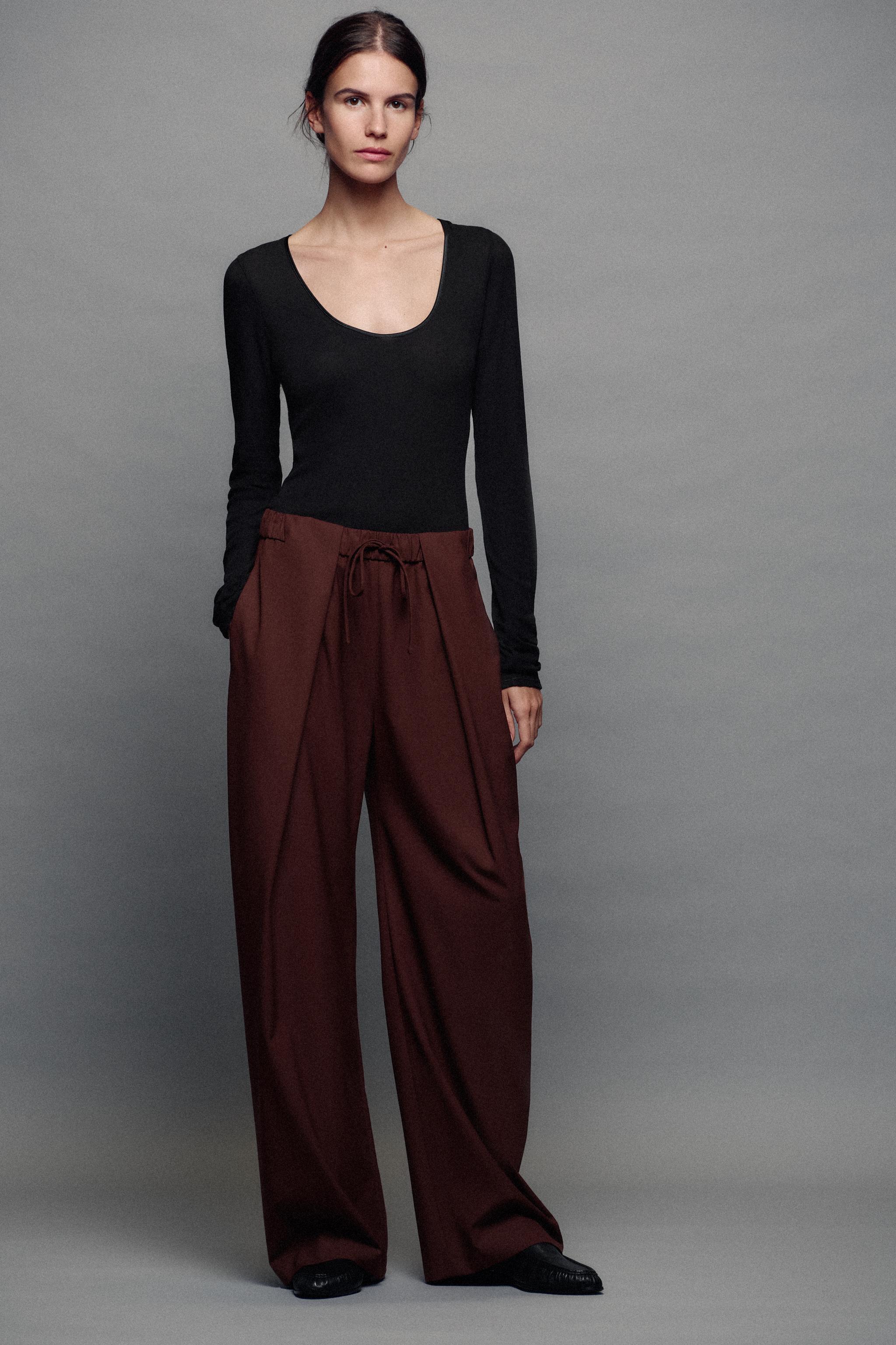ZARA ZW 컬렉션 플리츠 바지