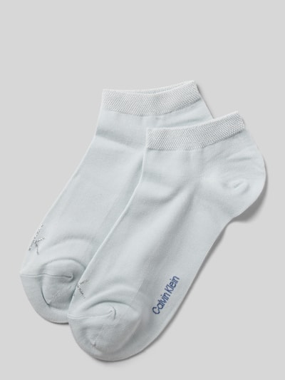 CK CALVIN KLEIN  라벨 디테일 스니커즈 양말 2팩