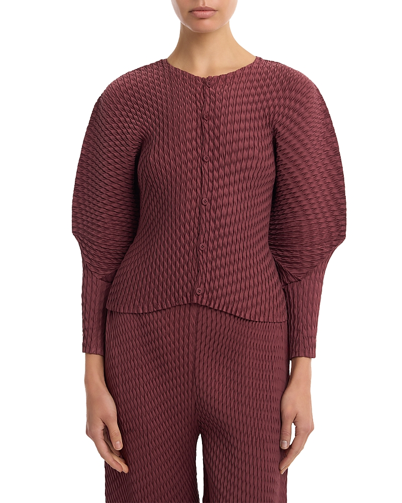 ISSEY MIYAKE 슬릭 플리츠 탑