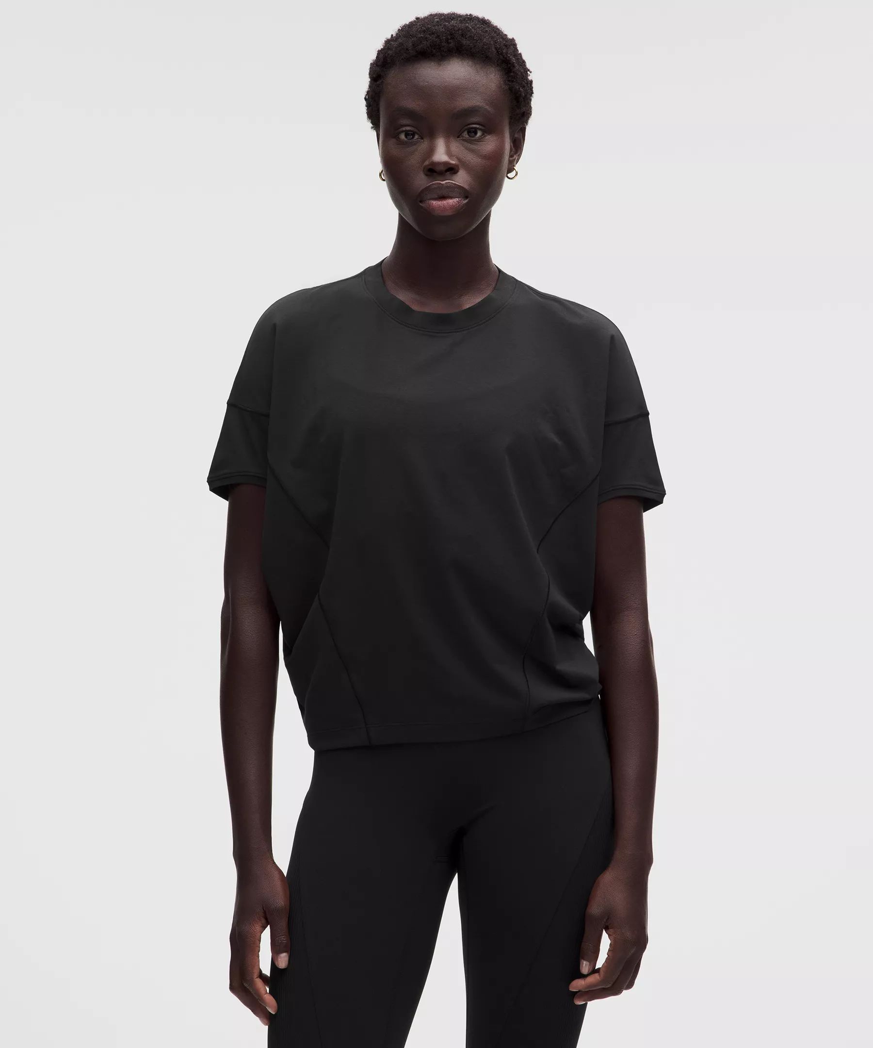lululemon 코튼 모달 돌먼 티셔츠