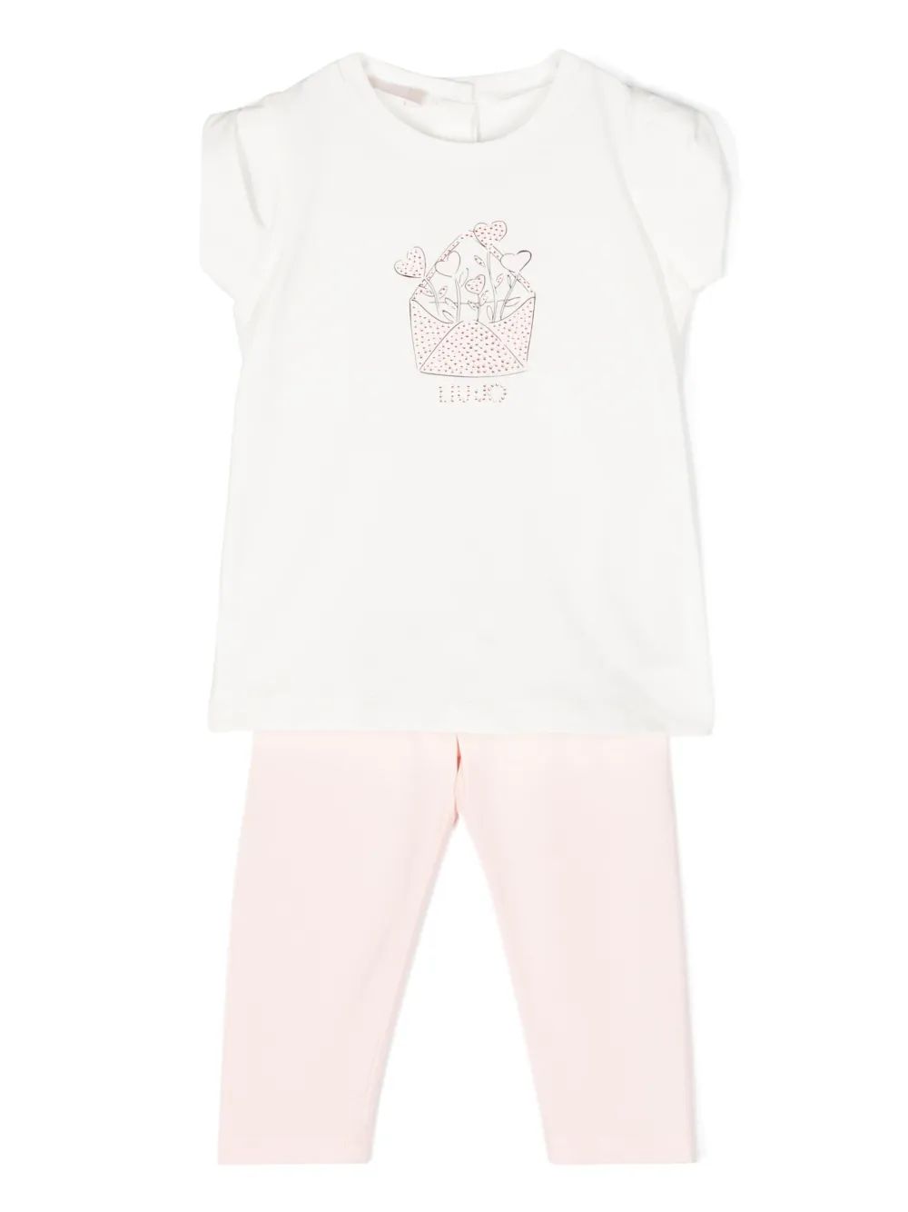 Liu Jo Kids 라인스톤 장식 바지 세트