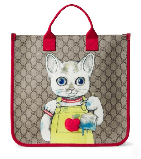 Gucci Kids GG 캔버스 프린트 토트백