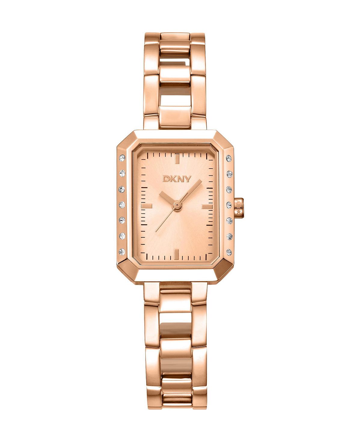 DKNY 여성용 일상용 쿼츠 스테인리스 스틸 팔찌 시계 22mm