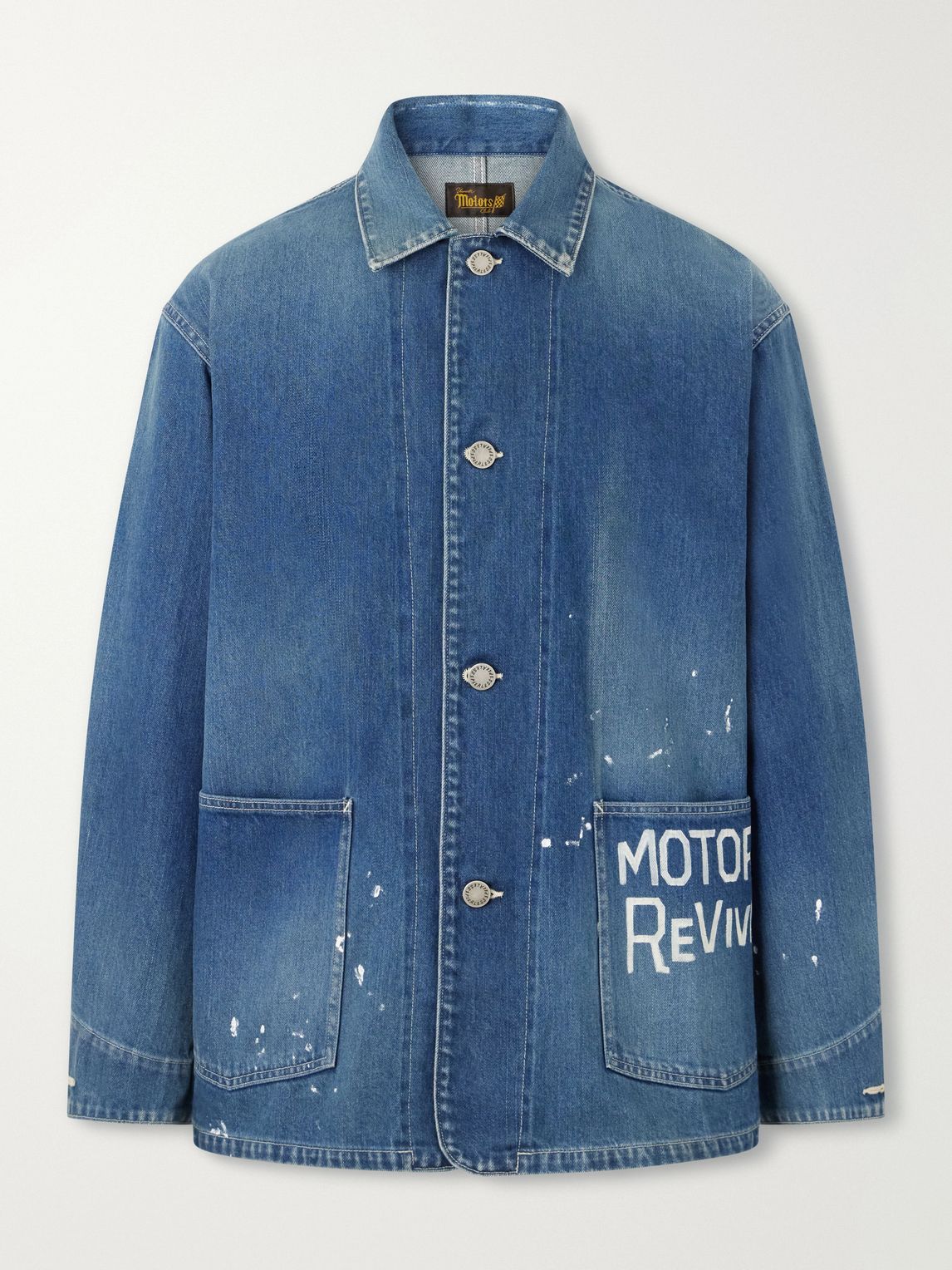 Visvim 프린트 디스트레스드 자켓