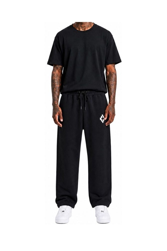 Marcelo Burlon Kids 드로스트링 스트레이트 레그 팬츠